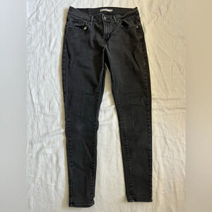 Levi's Faded Black Curvy Skinny Jeans Size 29 W29L30